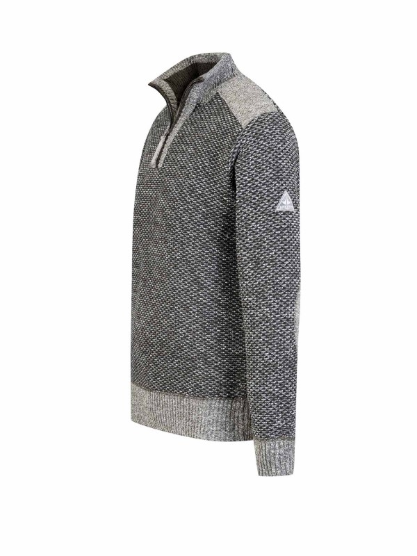 BJØRNSON Fijn Gebreid Pullover (fleece-gevoerd) Heren Olijfgroen - S-4XL - Thymo
