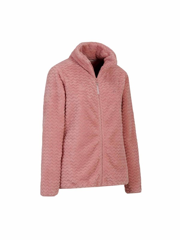 BJØRNSON Tindra Zigzag Fleece Vest Dames 4 seizoenen - Zacht - Oud-Roze