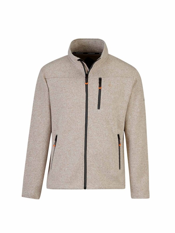 BJØRNSON Gebreid Vest 4 Seizoenen Heren Beige Melange - TORD