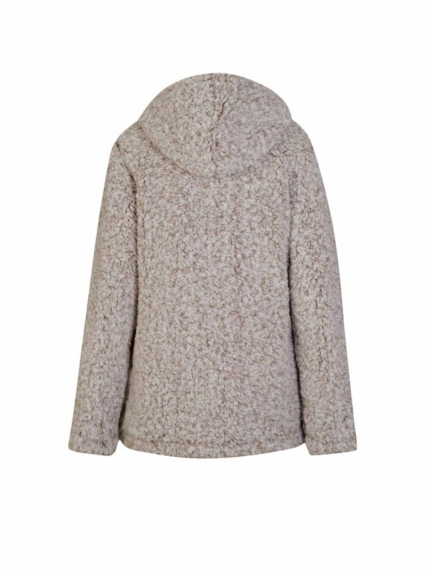 BJØRNSON Sherpa Fleece Vest Zacht / 4 Seizoenen Dames Beige - XANDRA