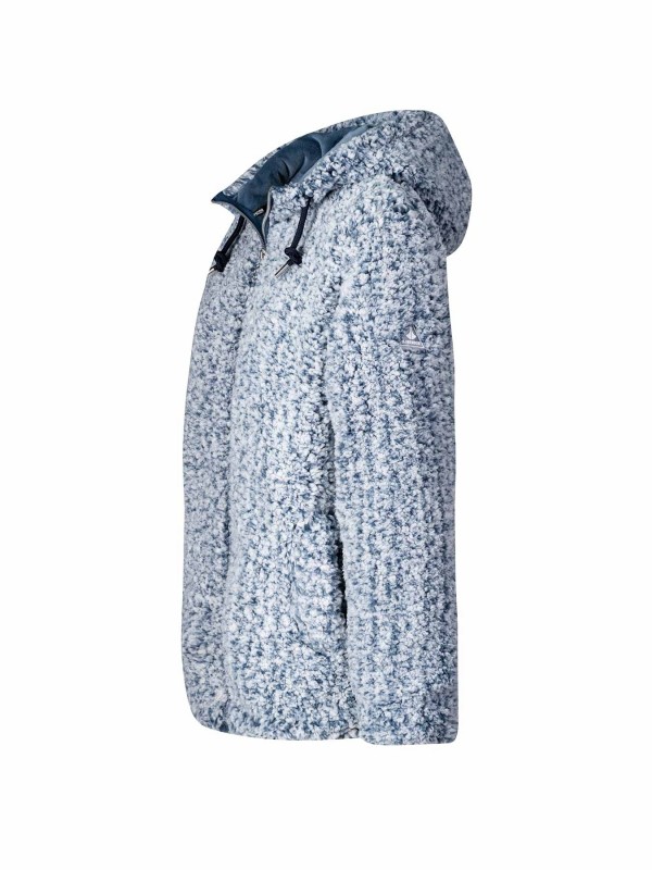 BJØRNSON Sherpa Fleece Vest Zacht / 4 Seizoenen Dames Blauw - XANDRA 