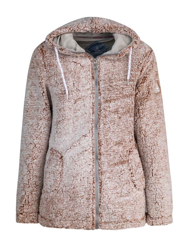 Sherpa Fleece Vest Zacht / 4 Seizoenen Dames Terracotta Melange - 36-52 - XANDRA 