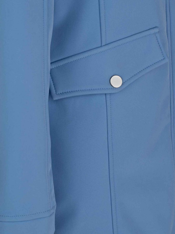 Softshell Parka Jas 4 Seizoenen Dames Koren blauw Ylva