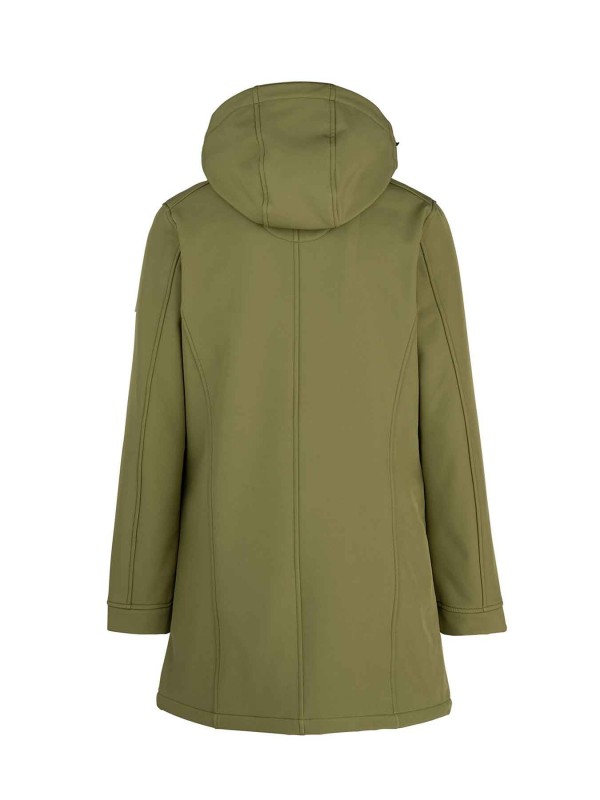 Softshell Parka Jas 4 Seizoenen Dames Mayfly groen Ylva