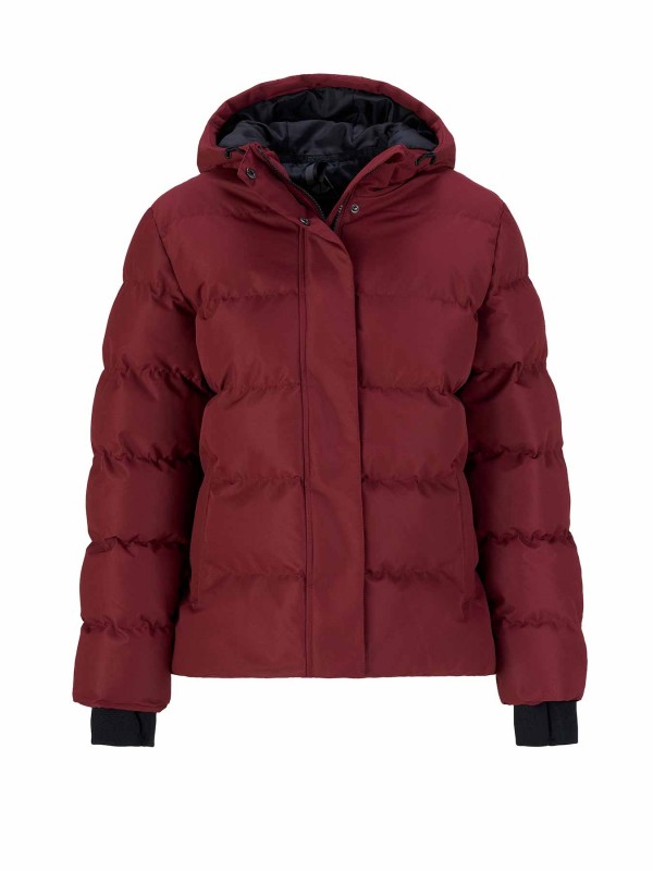 BJØRNSON Ysa Padded Winterjas Dames - Winddicht - Bordeaux Rood